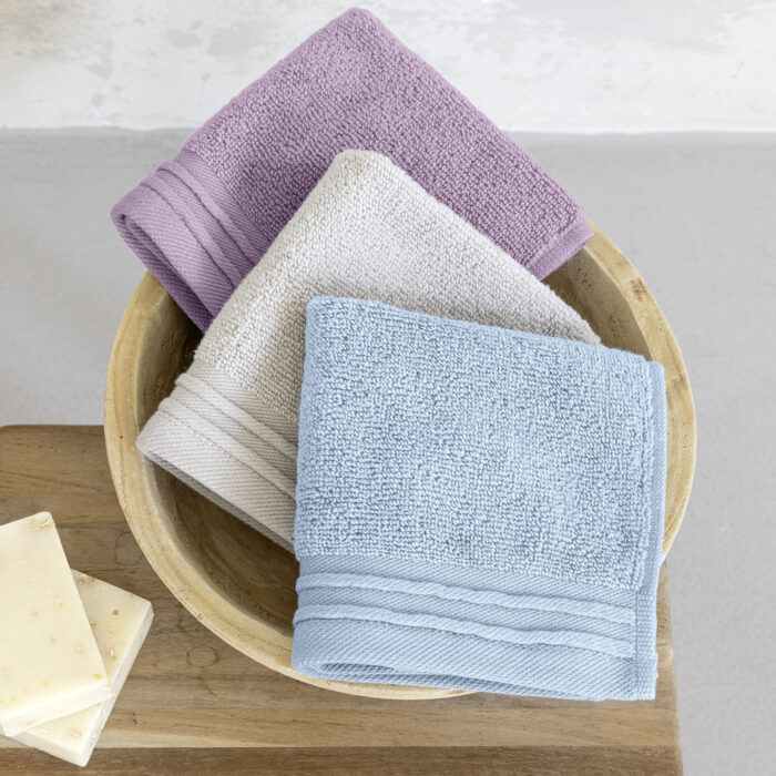Σετ Πετσέτες (3 x 30x30) Breezy Light της Nima Home 100% Zero Twist Cotton, 500 gsm Σετ Λαβέτες 3 χ 30x30 - Image 3