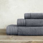 Πετσέτα 50x100 Feel Fresh - Night Gray της Nima Home 100% Zero Twist Cotton, 500 gsm Προσώπου 50x100 - Image 2