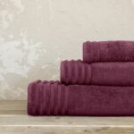 Πετσέτα 50x100 Vista - Bordeaux της Nima Home 100% Zero Twist Cotton, 700 gsm Προσώπου 50x100 - Image 2
