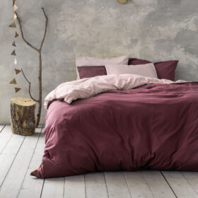 Πάπλωμα Μονό 160x240 Abalone - Nude / Bordeaux της Nima Home 100% Microfiber Μονό 160x240 - Image 3
