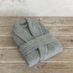 Μπουρνούζι Asana - Extra/Extra Large - Rock Green της Nima Home 100% Terry Cotton, 450 gsm Extra/Extra Large - Image 2