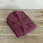 Μπουρνούζι Asana - Medium - Bordeaux της Nima Home 100% Terry Cotton, 450 gsm Medium - Image 3