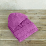 Μπουρνούζι Wizard - No 4 - Dark Fuchsia της Nima Kids 100% Cotton Ηλικία 4 - Image 3