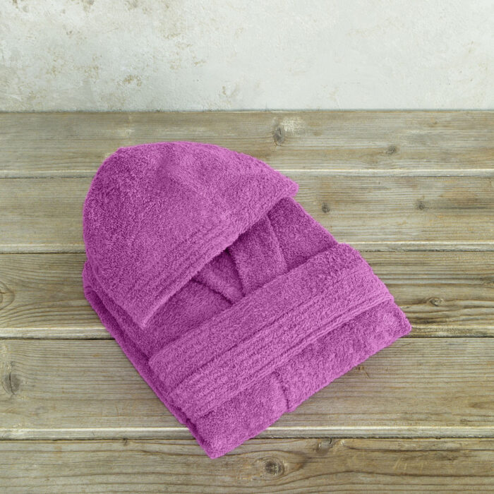 Μπουρνούζι Wizard - No 8 - Dark Fuchsia της Nima Kids 100% Cotton Ηλικία 8 - Image 3