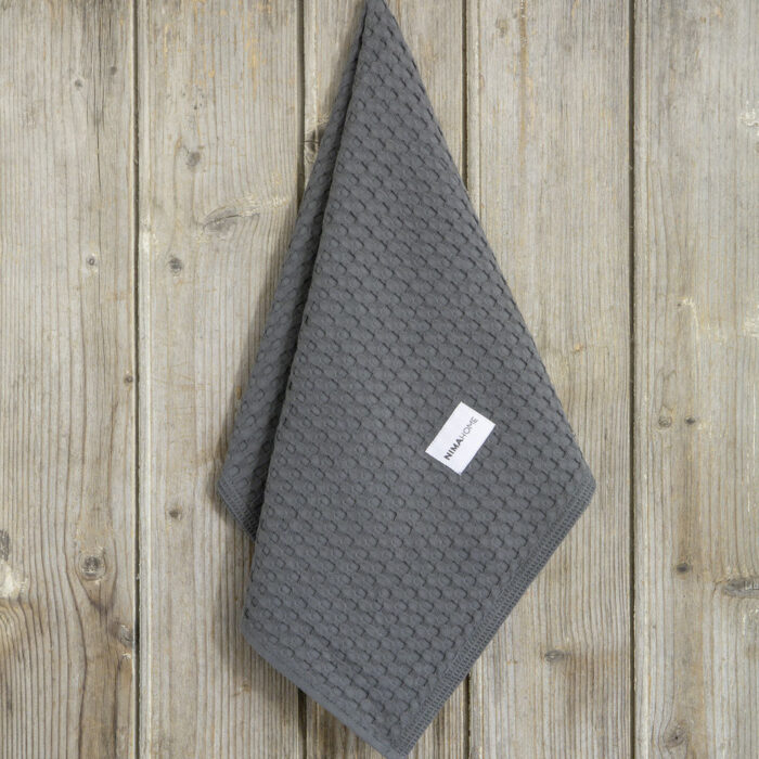 Πετσέτα Κουζίνας 50x70 - Arida Midnight Gray της Nima Home 100% Cotton Πετσέτα 50x70 - Image 3