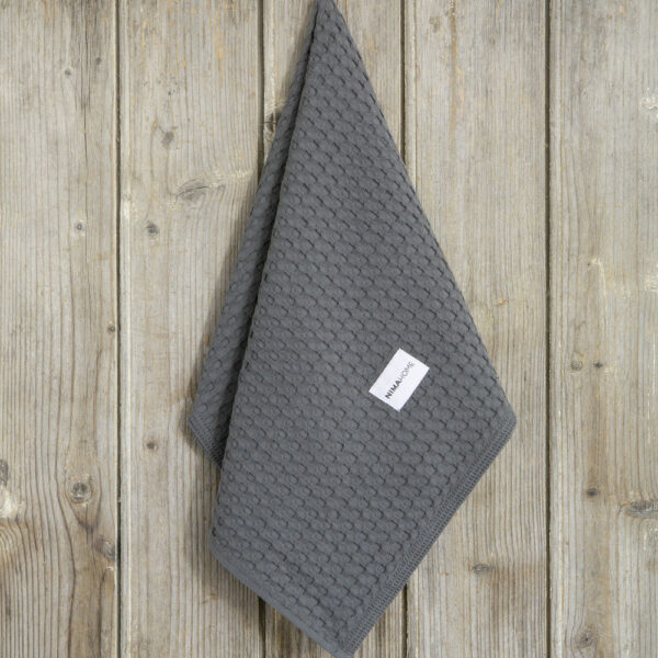 Πετσέτα Κουζίνας 50x70 - Arida Midnight Gray της Nima Home 100% Cotton Πετσέτα 50x70 - Image 2