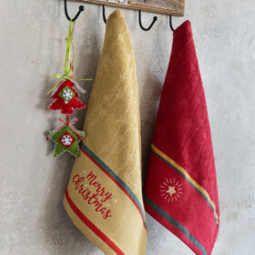 Σετ Πετσέτες (2 x 40x60) - Christmas Star της Nima Home 100% Cotton Σετ (2 x 40x60) - Image 2
