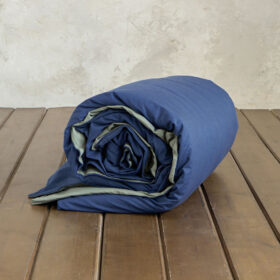 Παπλωματοθήκη Υπέρδιπλη Colors - Rock Green / Dark Denim της Nima Home 100% Cotton, 144 T.C. Υπέρδιπλη 220x240 - Image 3