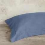 Μαξιλαροθήκες Oxford Superior Satin - Shadow Blue της Nima Home 100% Satin Cotton, 220 T.C. Μαξιλαροθήκες oxford 3 πλευρών (2 x 52x72+5) - Image 2