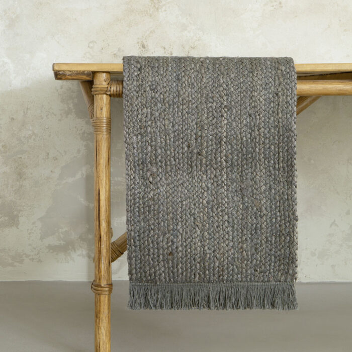 Runner 40x160 - Talia Gray της Nima Home 95% Jute - 5% Cotton Runner 40x160 - Image 3