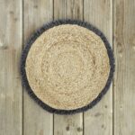 Σουπλά (Δ:38) - Carina Dark Gray της Nima Home 90% Jute - 10% Cotton Στρογγυλό Σουπλά 38 εκατοστών - Image 2
