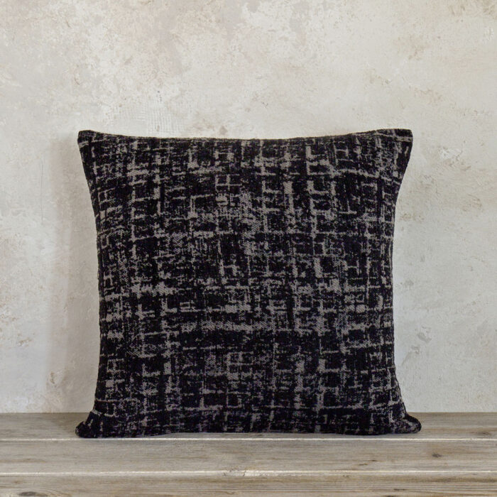 Διακοσμητικό Μαξιλάρι 45x45 - Cantata Black της Nima Home Chenille, 55% Acrylic - 20% Polyester - 25% Cotton Μαξιλάρι 45x45 - Image 2