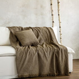 Ριχτάρι 180x300 - Matis Brown της Nima Home Chenille, 55% Acrylic - 20% Polyester - 25% Cotton Τριθέσιος 180x300 - Image 3