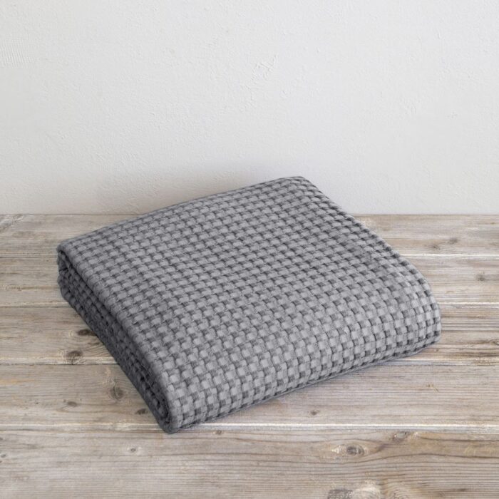 Κουβέρτα 220x240 Comfy - Medium Gray της Nima Home 100% Cotton Υπέρδιπλη 220x240 - Image 3