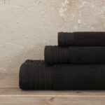 Πετσέτα 50x100 Feel Fresh - Total Black της Nima Home 100% Zero Twist Cotton, 500 gsm Προσώπου 50x100 - Image 3