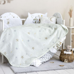 Κουβέρτα Βελουτέ Λίκνου 80x110 - Baby Circus της Nima Bebe Velour, 100% Polyester Λίκνου 80x110 - Image 2