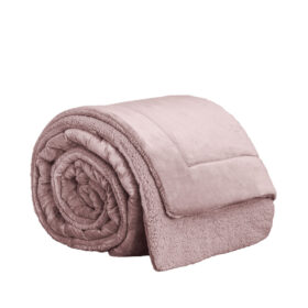 Κουβέρτα/Πάπλωμα Υπέρδιπλο 220x240 - Nuan Powder Pink της Nima Home 100% Polyester Υπέρδιπλη 220x240 - Image 3