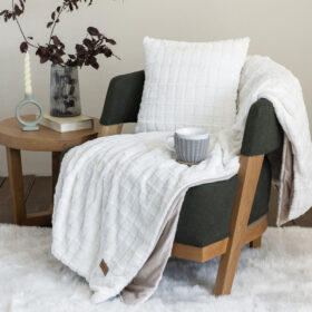 Κουβέρτα καναπέ 130x170 - Weave Cream της Nima Home 100% Polyester Ριχτάρι/Κουβέρτα καναπέ 130x170 - Image 2