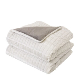 Κουβέρτα/Πάπλωμα Μονό 160x220 - Weave Cream της Nima Home 100% Polyester Μονό 160x220 - Image 2