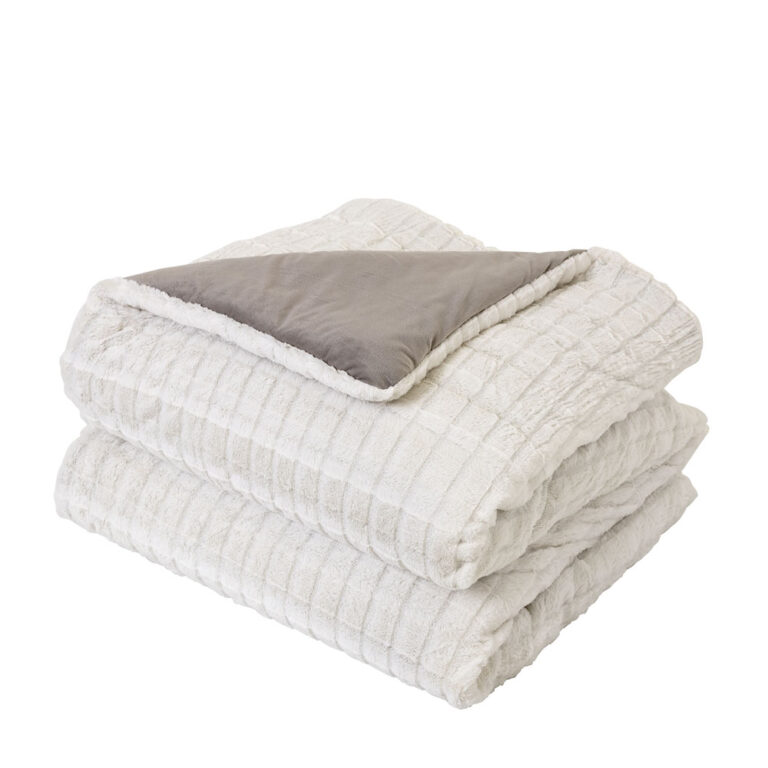 5206482141742 Κουβέρτα/Πάπλωμα Υπέρδιπλο 220x240 - Weave Cream της Nima Home 100% Polyester Υπέρδιπλη 220x240 - Image 2