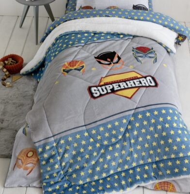 Κουβέρτα/Πάπλωμα Μονό 160x220 - Superheroes της Nima Kids 100% Polyester Μονό 160x220 - Image 2