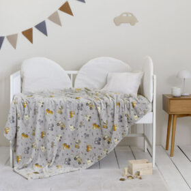 Κουβέρτα Κούνιας 110x150 - Dino Town της Nima Bebe 100% Polyester Κούνιας 110x150 - Image 2