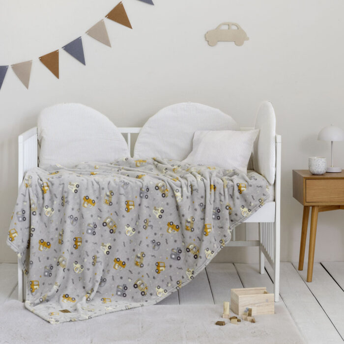 Κουβέρτα Κούνιας 110x150 - Dino Town της Nima Bebe 100% Polyester Κούνιας 110x150 - Image 2