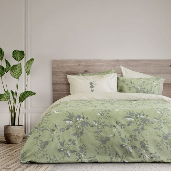 Σετ Σεντόνια Γίγας - Bernice της Nima Home 100% Flannel Cotton Γίγας (2 x 265x280 + 2 Μαξιλαροθήκες 50x70) - Image 2