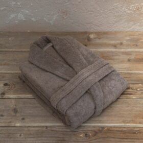 Μπουρνούζι Asana - Extra/Extra Large - Dusty Beige της Nima Home 100% Terry Cotton, 450 gsm Extra/Extra Large - Image 3