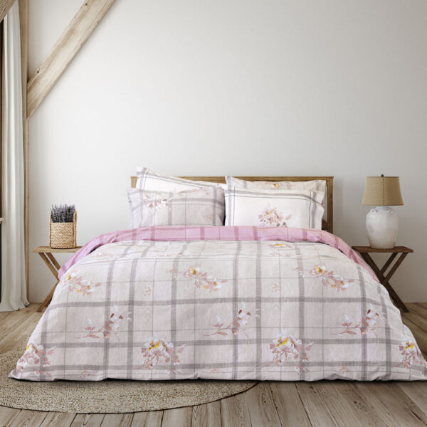 Σετ Παπλωματοθήκη Υπέρδιπλη - Reimon της Nima Home 100% Cotton, 144 T.C. Υπέρδιπλη (1 x 220x240 + 2 Μαξιλαροθήκες 52x72) - Image 3