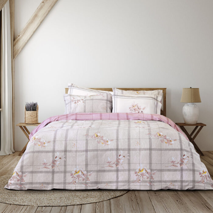 Σετ Παπλωματοθήκη Υπέρδιπλη - Reimon της Nima Home 100% Cotton, 144 T.C. Υπέρδιπλη (1 x 220x240 + 2 Μαξιλαροθήκες 52x72) - Image 2