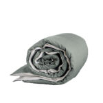 Παπλωματοθήκη Μονή Colors - Oat Beige / Rock Green της Nima Home 100% Cotton, 144 T.C. Μονή 160x240 - Image 2