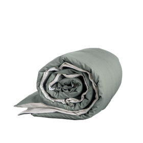 Παπλωματοθήκη Υπέρδιπλη Colors - Oat Beige / Rock Green της Nima Home 100% Cotton, 144 T.C. Υπέρδιπλη 220x240 - Image 3