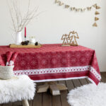 Τραπεζομάντηλο 150x150 - Christmas Day της Nima Home 100% Cotton Τραπεζομάντηλο 150x150 - Image 2