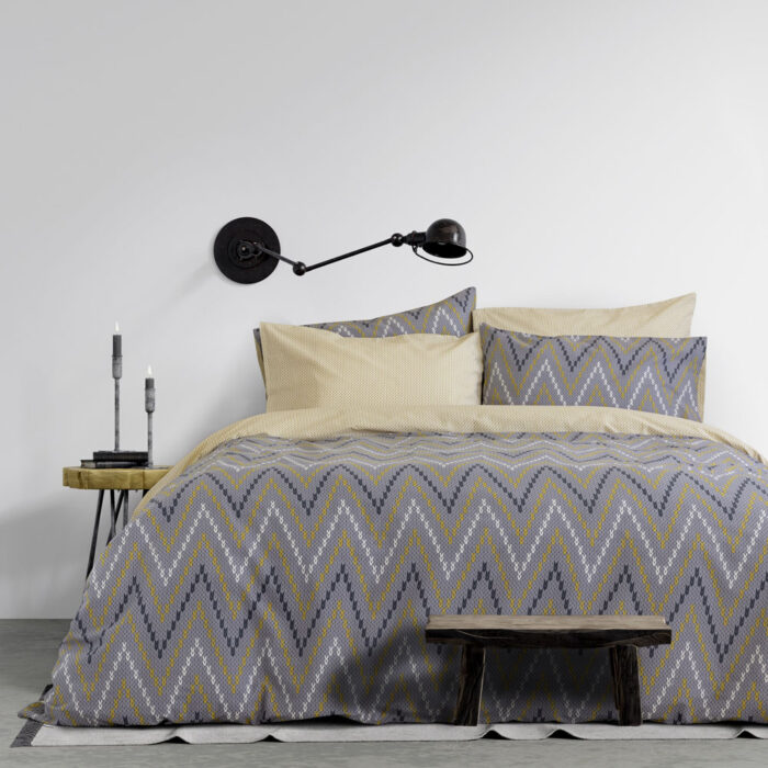 Σετ Παπλωματοθήκη Υπέρδιπλη - Blend της Kocoon Home 100% Cotton, 144 T.C. Υπέρδιπλη (1 x 225x245 + 2 Μαξιλαροθήκες 52x72) - Image 2