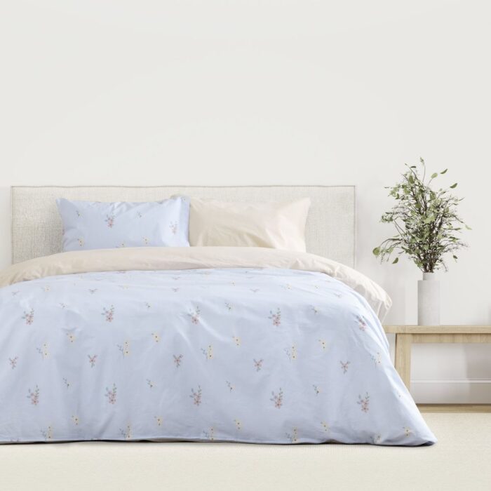 Σετ Σεντόνια Υπέρδιπλα με Λάστιχο - Iris της Kocoon Home 100% Cotton, 144 T.C. Υπέρδιπλα με λάστιχο (1 x 160x200+32 + 1 x 240x270 + 2 Μαξιλαροθήκες 52x72) - Image 17