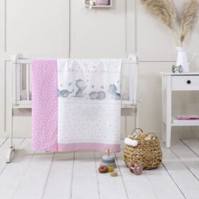 Σετ Σεντόνια Λίκνου - Baby Love της Nima Bebe 100% Cotton, 144 T.C. Λίκνου (2 x 70x110) - Image 2