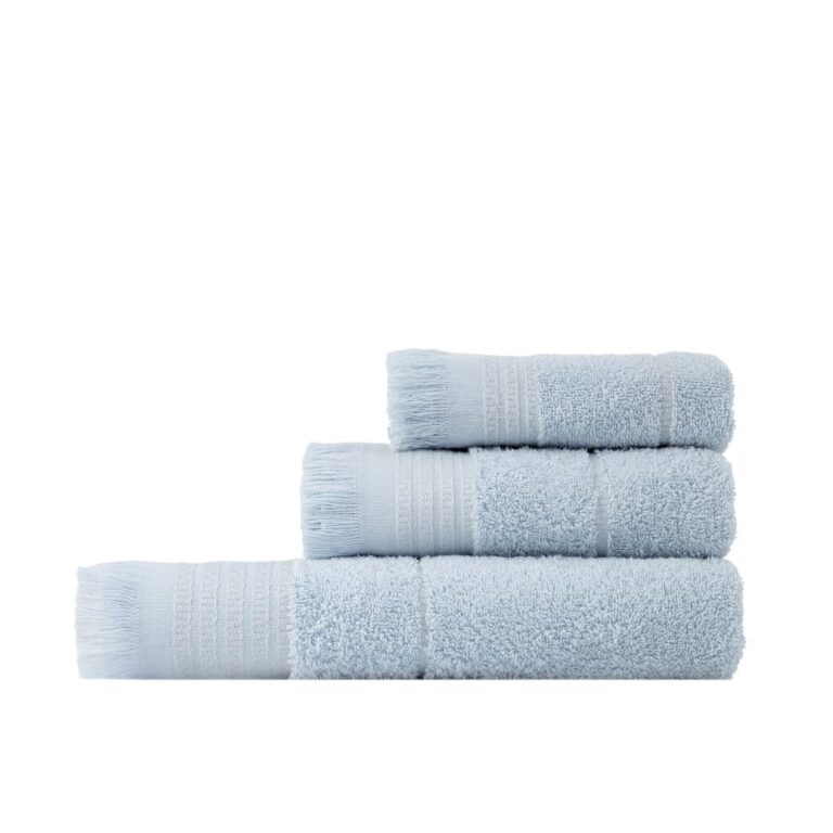 5206482160811 Σετ Πετσέτες (30x50 + 50x90 + 70x140) Plush - Light Blue της Nima Home 100% Cotton, 480 gsm - Image 2