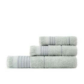 Σετ Πετσέτες (30x50 + 50x90 + 70x140) Plush - Dusty Mint της Nima Home 100% Cotton, 480 gsm - Image 2