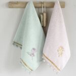 Σετ Πετσέτες (2 x 30x50) - Floral της Nima Home 100% Cotton, 420 gsm - Image 3