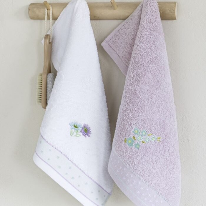 Σετ Πετσέτες (2 x 30x50) - Lavender της Nima Home 100% Cotton, 420 gsm - Image 3