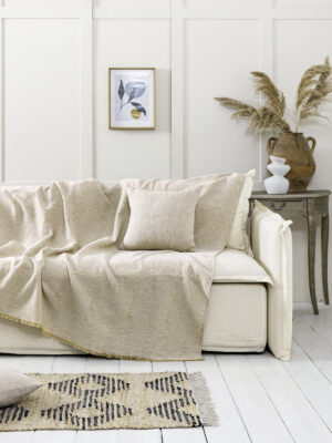 Ριχτάρι 180x350 - Benito Beige της Nima Home 80% Cotton - 20% Polyester Τετραθέσιος 180x350 - Image 7
