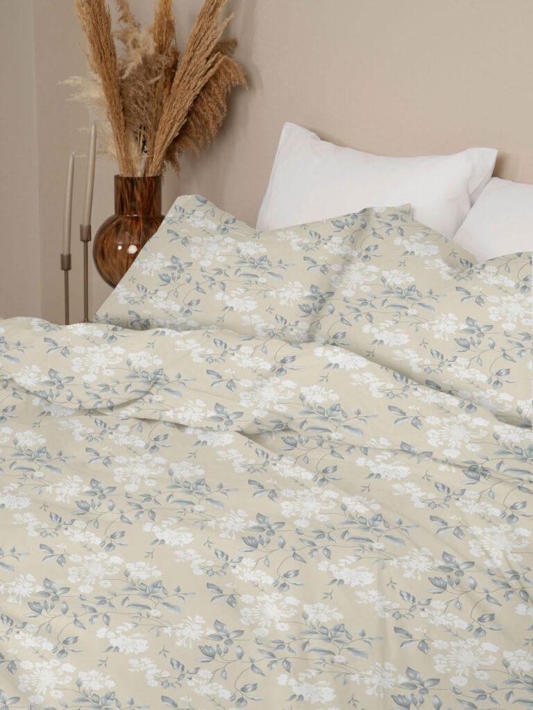 152-6-49.jpg Σετ Σεντόνια Menta Εμπριμέ 360 Beige Υπέρδιπλο (220x250) SUNSHINEHOME - Image 1