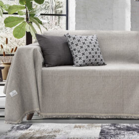 LINO ΡΙΧΤΑΡΙ BOXI LGREY 180X180 55% Σενίλ 25% Βαμβάκι 20% Πολυεστέρας