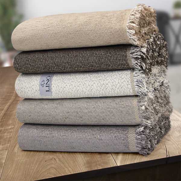 LINO ΡΙΧΤΑΡΙ BOXI LGREY 180X180 55% Σενίλ 25% Βαμβάκι 20% Πολυεστέρας - Image 5