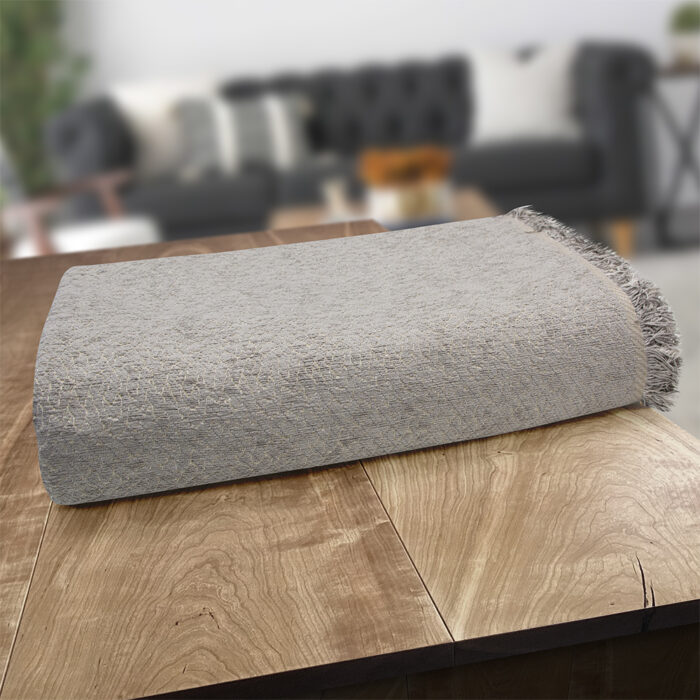 LINO ΡΙΧΤΑΡΙ BOXI LGREY 180X250 55% Σενίλ 25% Βαμβάκι 20% Πολυεστέρας - Image 4