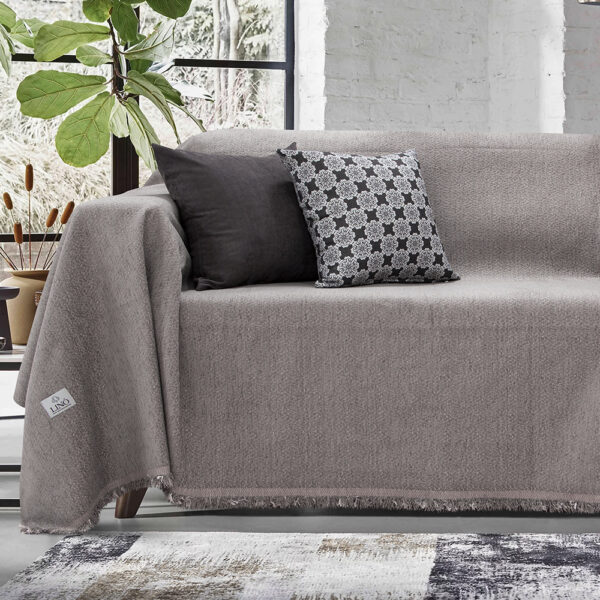 LINO ΡΙΧΤΑΡΙ BOXI DGREY 180X180 55% Σενίλ 25% Βαμβάκι 20% Πολυεστέρας