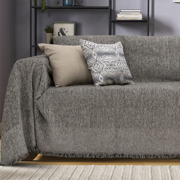 LINO ΡΙΧΤΑΡΙ MALTA GREY 180X180 55% Σενίλ 25% Βαμβάκι 20% Πολυεστέρας