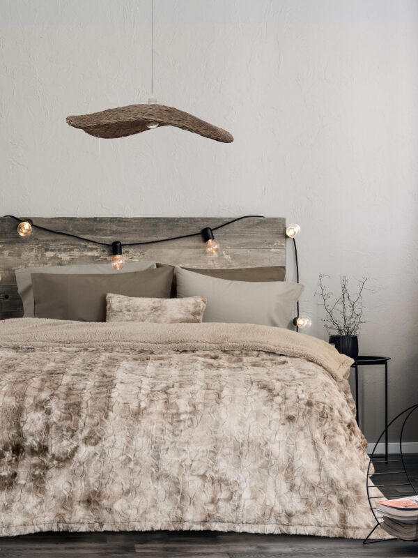 Κουβέρτα Μονή 150x220 - Cloud Cream της Nima Home 100% Polyester Μονή 150x220