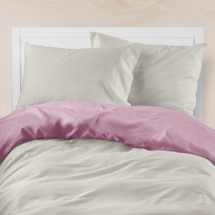 Παπλωματοθήκη Μονόχρωμη Solid Υπέρδιπλη 220 x 240 cm  100% Βαμβάκι Πετρόλ-Ποντικί BOREA - Image 12